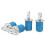 4 pezzi kit ATV da 1 pollice gomma SS TwistLock Argento Blu 16
