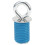 4 pezzi kit ATV da 1 pollice gomma SS TwistLock Argento Blu 5