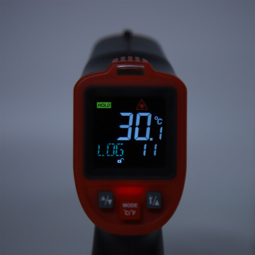 WT323A Thermomètre infrarouge Type K à écran LCD couleur 2xAAA 2