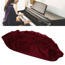 Copertura per sgabello da pianoforte seduta singola 96x80x1 cm bordò