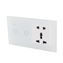 Prise intelligente WiFi 2-en-1, 16A/3500W, 146x86x35mm
