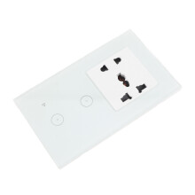 Prise intelligente Wi-Fi 2 en 1 10A/16A 146 x 86 x 35 mm Blanc