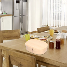 1200ml Food Container Wooden Bento Lunch Box Kids Lunch Containers for Office Camping Picnics Travel