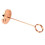 Support de numéro de table en acier inoxydable couleur or rose 15.5cm 7