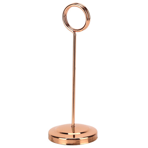 Support de numéro de table en acier inoxydable couleur or rose 15.5cm 1