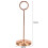 Support de numéro de table en acier inoxydable couleur or rose 15.5cm 12