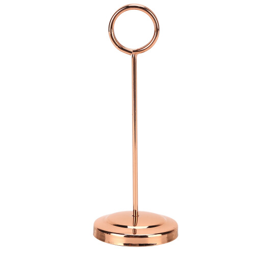 Support de numéro de table en acier inoxydable couleur or rose 15.5cm