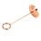 Support de numéro de table en acier inoxydable couleur or rose 15.5cm 5