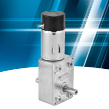 DC Worm Gear Motor 15mm Double Shaft Speed Reduction Drive Device with Encoder JGY‑370DC12V 6RPM