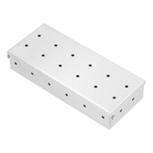 Boîte fumoir en acier inoxydable pour barbecue 435 g / 15,3 oz