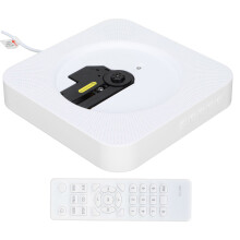 Wall Mounted CD Player Portable Remote Control Bluetooth Music CD Player for Home Wall DecorationUS