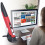 Penna stilo wireless 2.4G DPI 800/1600 Nero/Rosso 14