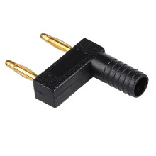 10 pièces U52 connecteur banane de 2 mm espacement de 10 mm, Noir