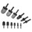 Set di punte da trapano per swaging, 6 pezzi, nero, 7/8-1/4in 6