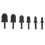 Set di punte da trapano per swaging, 6 pezzi, nero, 7/8-1/4in 13