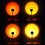 Lampada USB al tramonto 3W 28.3*6.8cm Nera, 4 pezzi di pellicola 10