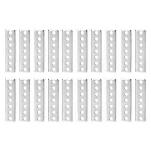 20 pièces équerre plate en acier galvanisé 3126-0001-0001 1