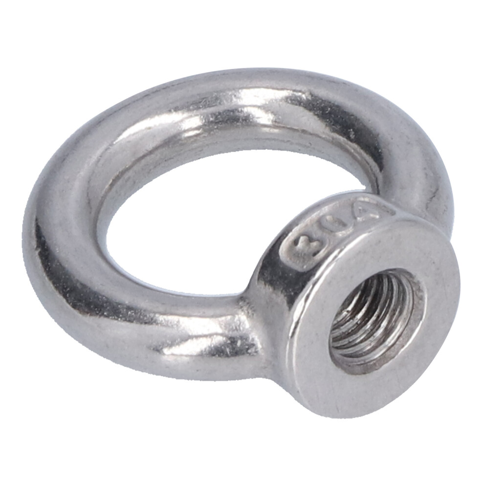 10Pcs Lifting Eye Nut Stainless Steel Ring Shape Fastener Tools For Forestry Machinerym6 3211322320500