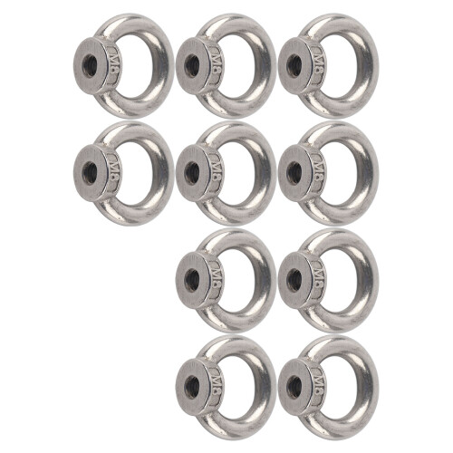 10 pièces d'écrous œil de levage M8 en acier inoxydable
