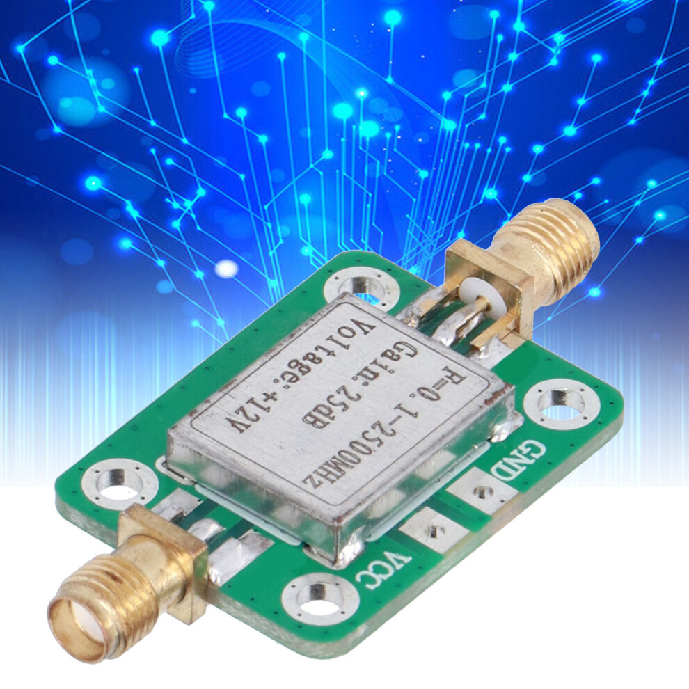 Rf Wideband Amplifier 0.12500Mhz 12V 45Ma 25Db High Gain Low Noise Smak Female Lna Amplifier 5041322320815