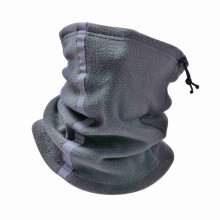 Verstellbarer Polar-Fleece-Halswärmer mit reflektierendem Sicherheitstreifen – Winterlicher Outdoor-Sport Schal