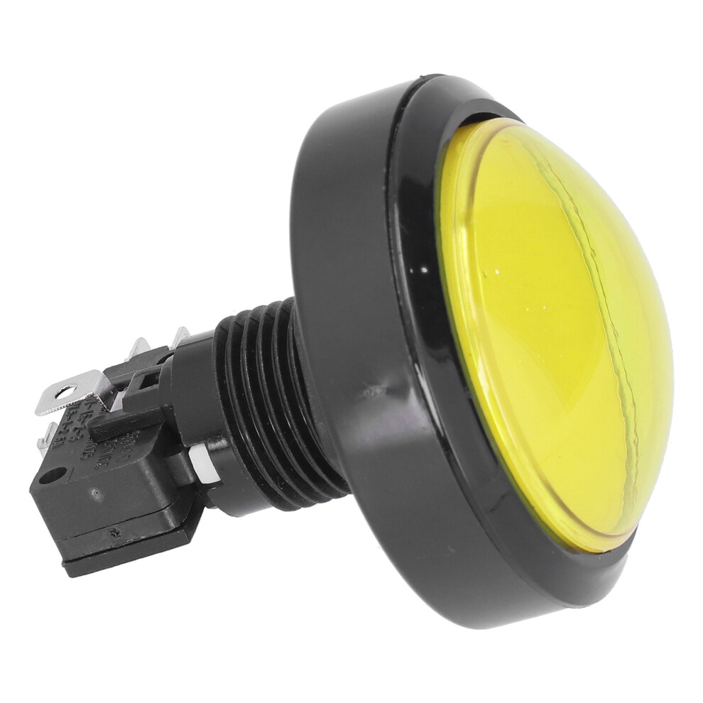 60Mm Big Convex Button 2ÂFoot Switch Button With Led Light For Crane Machine Game Consoleyellow 9481322321874