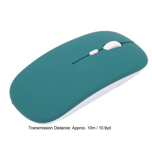 Mini Souris Sans Fil 800/1200/1600DPI Noir-Vert 2