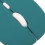 Mini Souris Sans Fil 800/1200/1600DPI Noir-Vert 7
