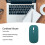 Mini Souris Sans Fil 800/1200/1600DPI Noir-Vert 11