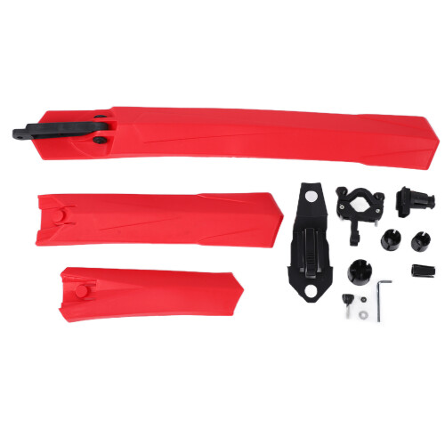 RL-889F/R Parafango rosso per bicicletta - plastica resistente 1