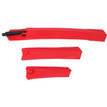 Garde-boue RL-889F/R rouge en plastique pour vélo
