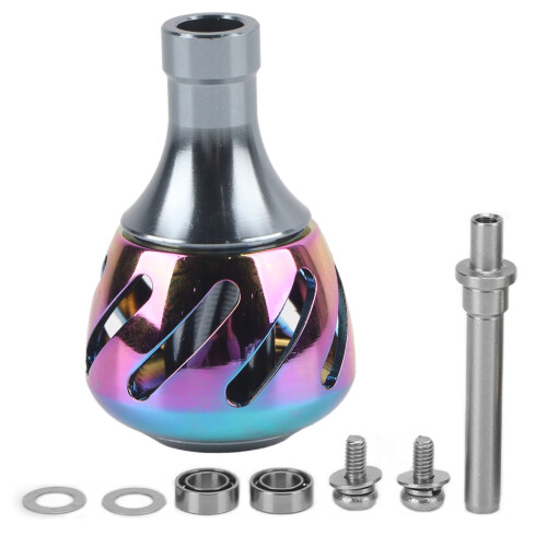 Poignée de moulinet Power Knob, entièrement métallique, colorée 1
