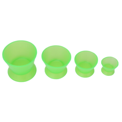 4 bols en silicone verts, 332,5–6,56,55 cm