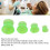 4 bols en silicone verts, 332,5–6,56,55 cm 9