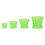 4 bols en silicone verts, 332,5–6,56,55 cm 16