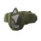Garde demi-visage V10 103 g maille d'acier vert armée 1