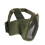 Garde demi-visage V10 103 g maille d'acier vert armée 3