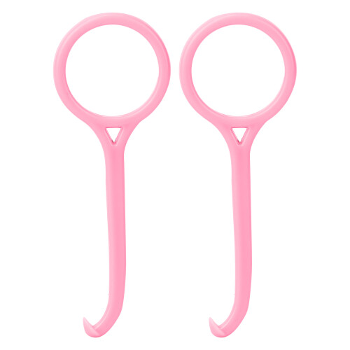 2 pièces Outil professionnel de retrait d'aligneur rose PP 1