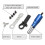Adattatore per rivettatrice da trapano, blu, 17 cm, 460 g 8