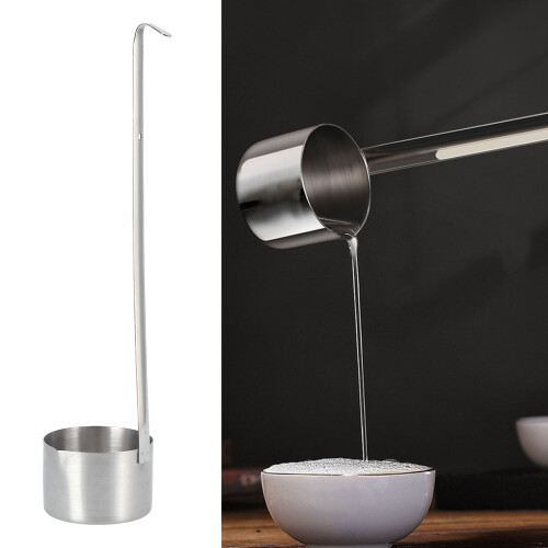 Louche à vin de 500 ml en acier inoxydable, cuillère doseuse.