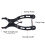 Modello: Pinze per catene, Dimensioni 93x43 mm, 41 g, Argento 7