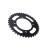 Pignon arrière 37 dents 155 mm 76 mm acier noir 14