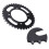 Pignon arrière 37 dents 155 mm 76 mm acier noir 4