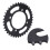 Pignon arrière 37 dents 155 mm 76 mm acier noir 7