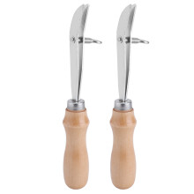 Creaser pour cuir bois de pin naturel 15 mm/0,6 po