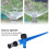 Arroseur à 360: 0,09-1,22 m³/h, 23,5x7,5cm, Vert 13