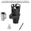 Espansore 2in1 per portabicchieri DualCup, 7,4-15cm Nero opaco 6