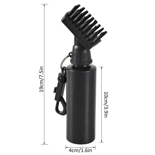 Spazzola da golf con clip e erogatore d'acqua - 19 cm