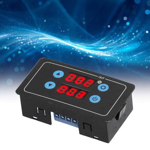 Modulo relè temporizzato YF-4 DC12V 5A ABS LCD