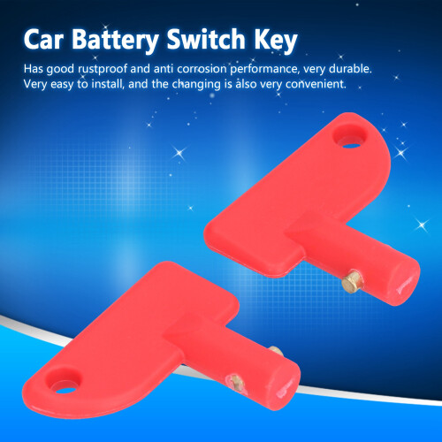 Kit di chiavi per interruttore della batteria dell'auto in ABS, 4 pezzi, 54,3 cm 2